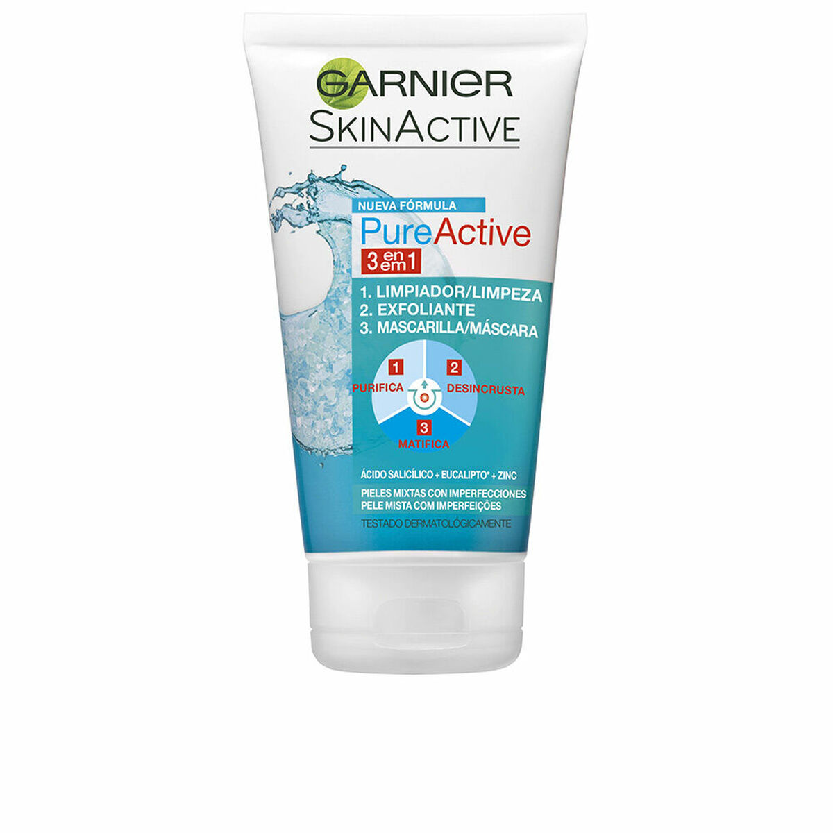 Gel nettoyant visage Garnier Pure Active 150 ml